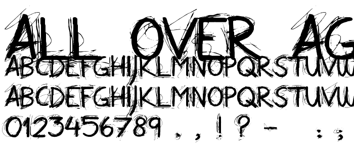 All Over Again All Caps font